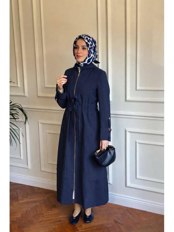 Yazlık Trençkot 852 Lacivert