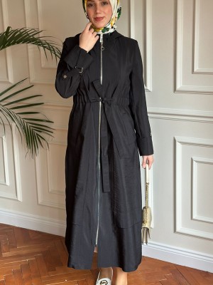 Yazlık Trençkot 852 Siyah