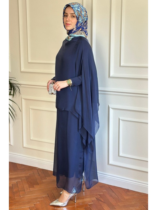 Lacivert Etekli Takım