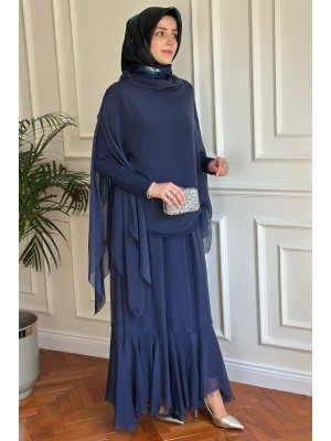 Lacivert Etekli Takım