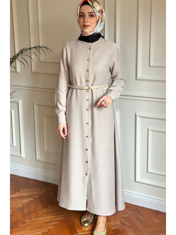 Tensel Düğmeli Kap Taş