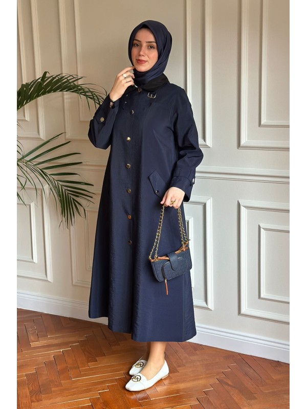 Yazlık Trençkot 903 Lacivert