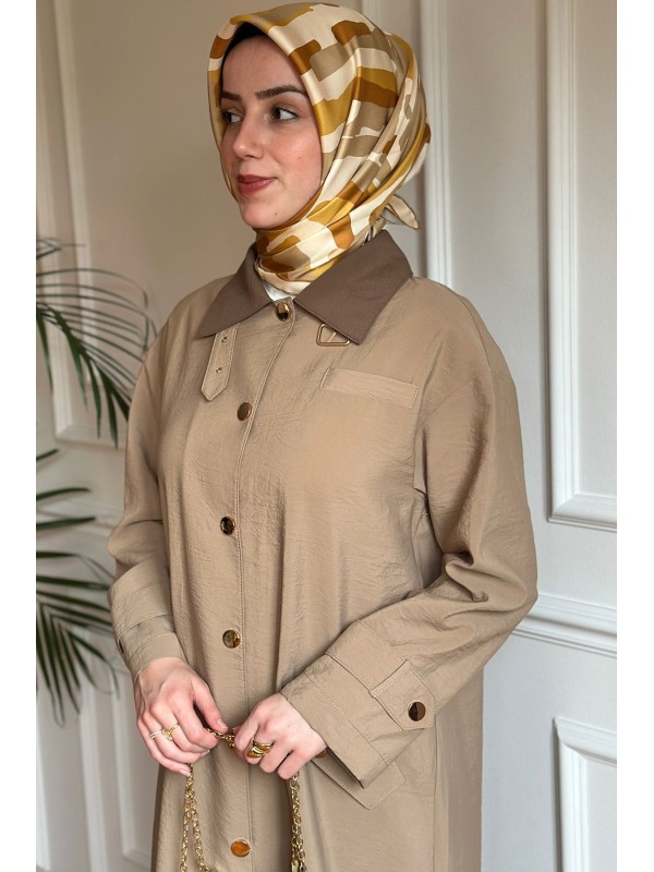 Yazlık Trençkot 903 Bej