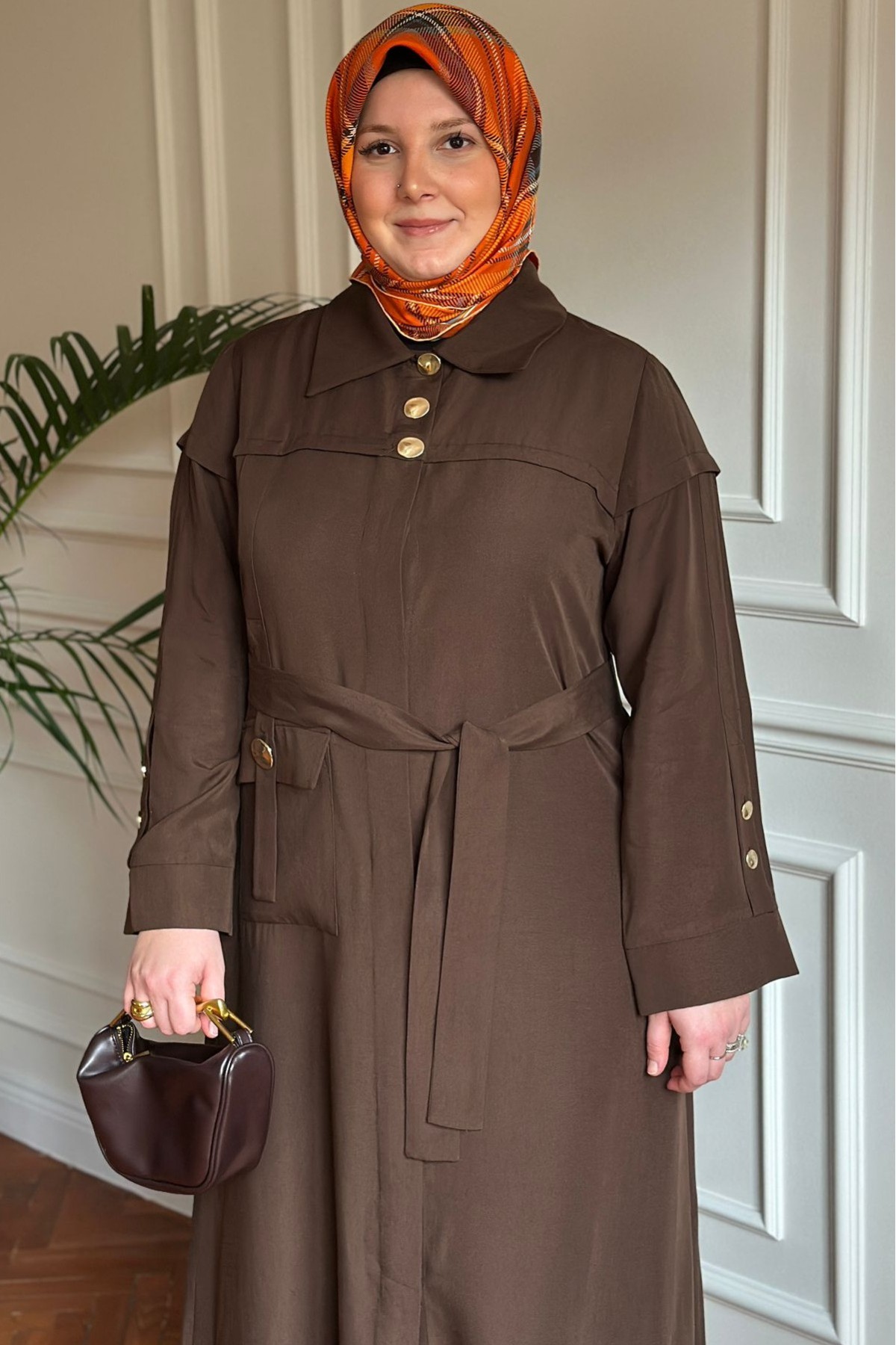 Yeni Sezon Kap 1644 Kahverengi