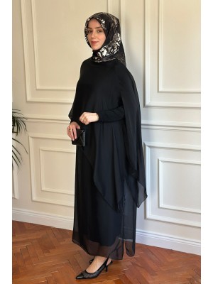 İpek Elbise Siyah