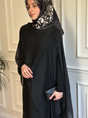 İpek Elbise Siyah