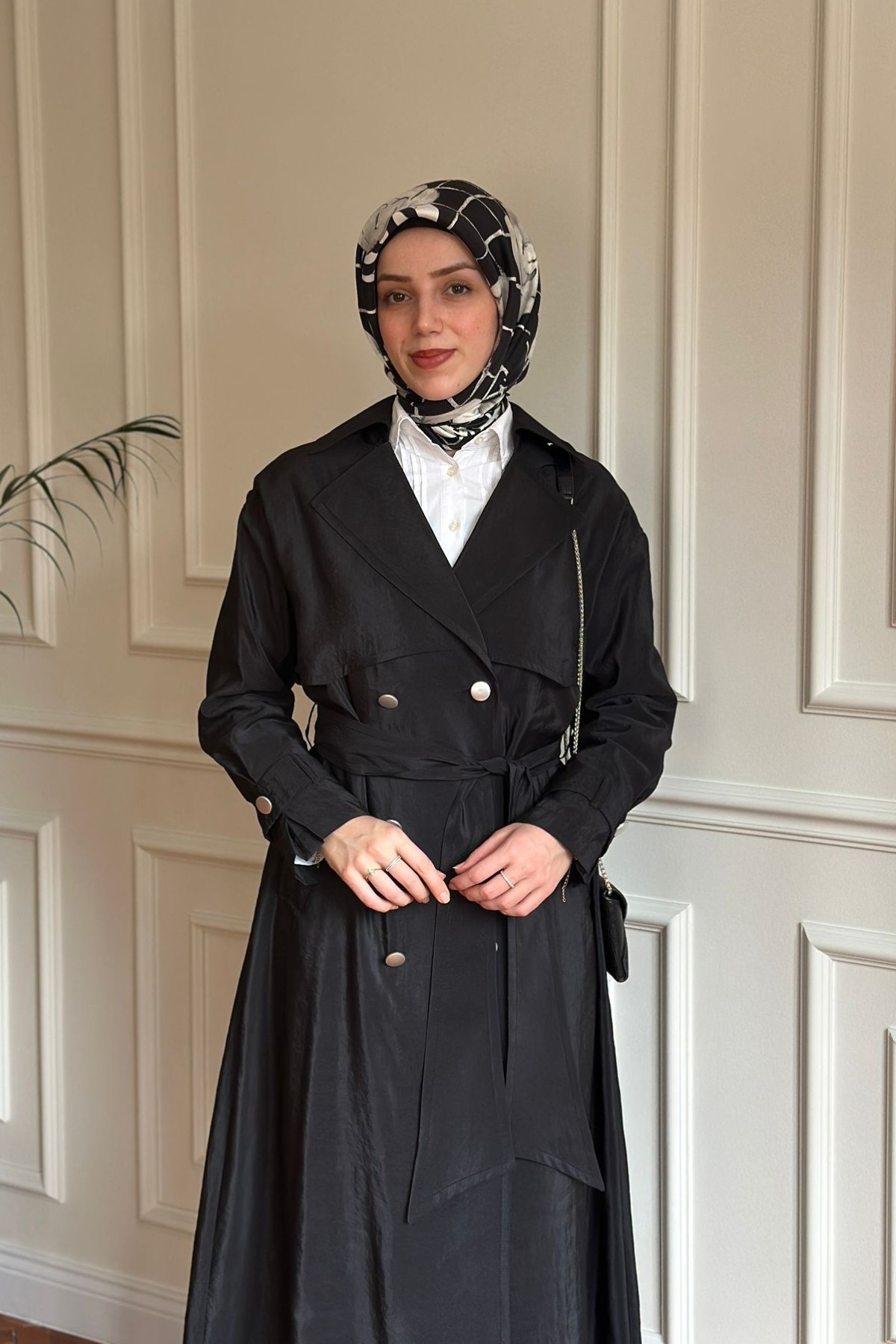 Yazlık Trençkot 877 Siyah