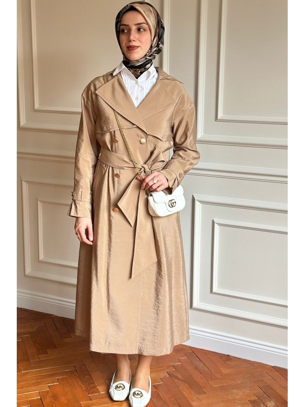 Yazlık Trençkot 877 Bej
