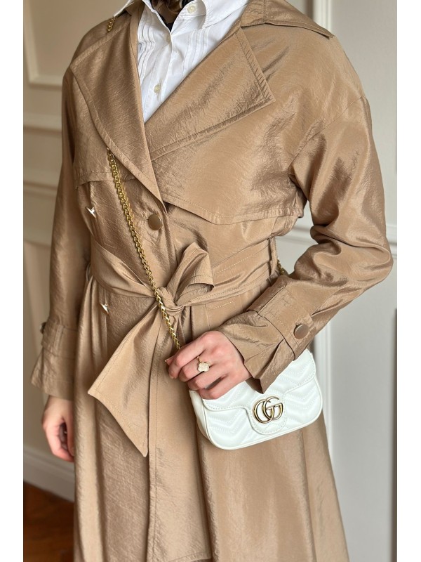 Yazlık Trençkot 877 Bej