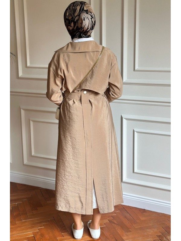 Yazlık Trençkot 877 Bej