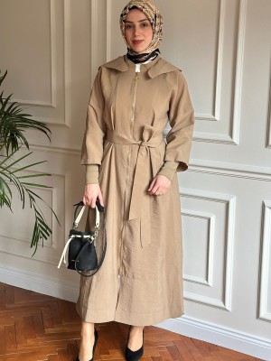 Yazlık Trençkot 856 Bej