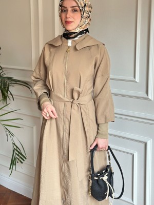 Yazlık Trençkot 856 Bej