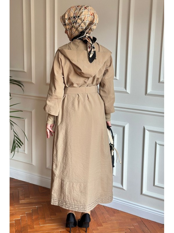 Yazlık Trençkot 856 Bej