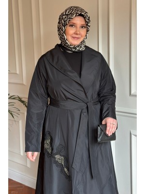Nurcan Çetin Trençkot Siyah