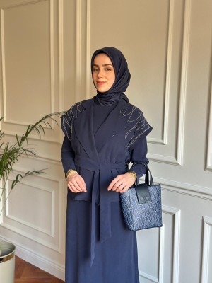 Yelekli Elbise İndigo
