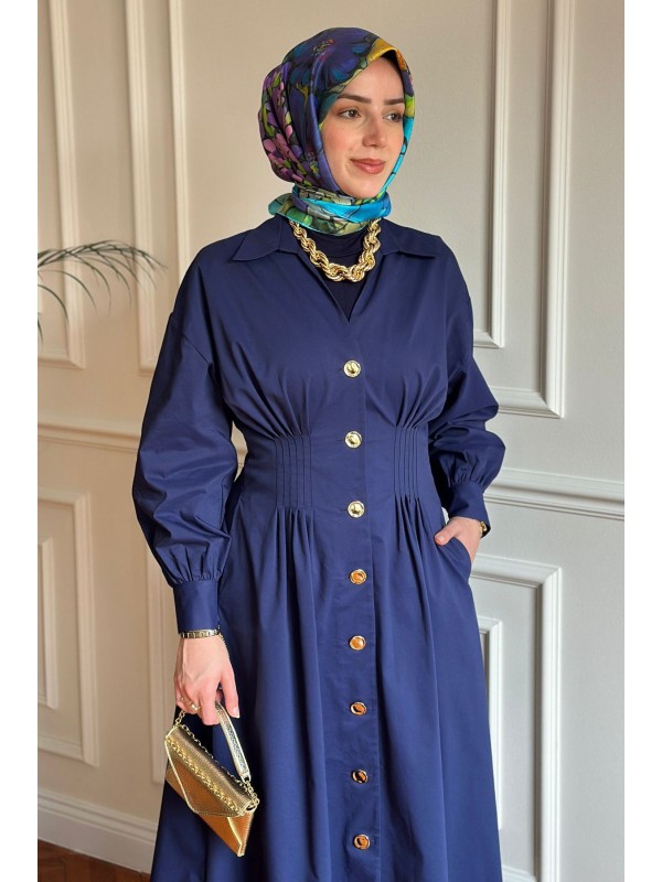 Exquise Delray Elbise Lacivert