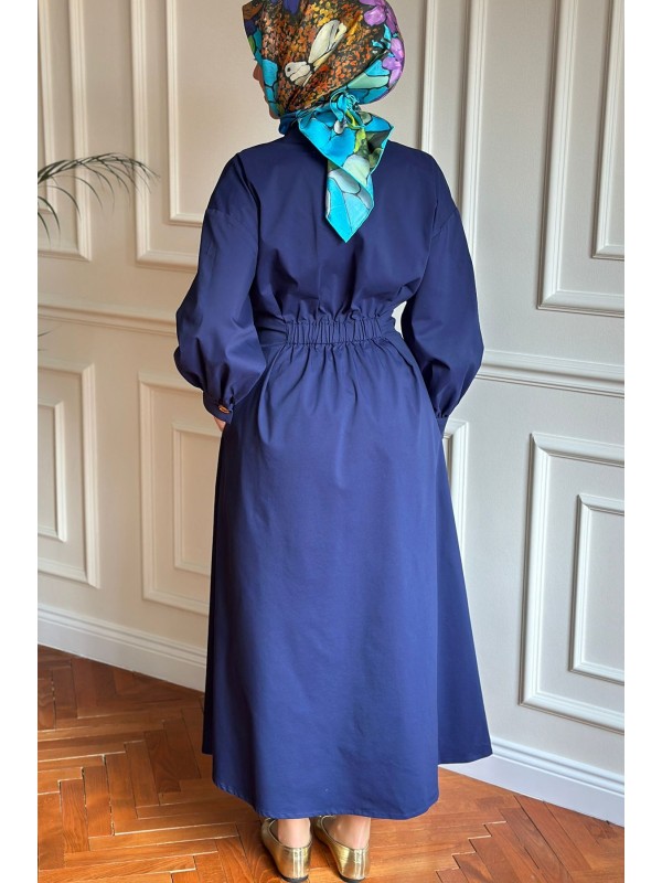 Exquise Delray Elbise Lacivert