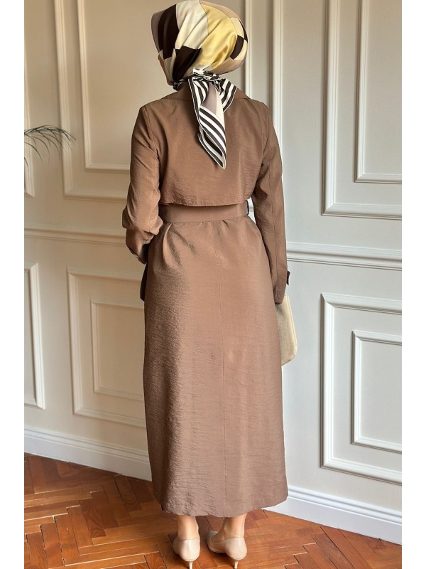 Yazlık Trençkot 867 Kahverengi