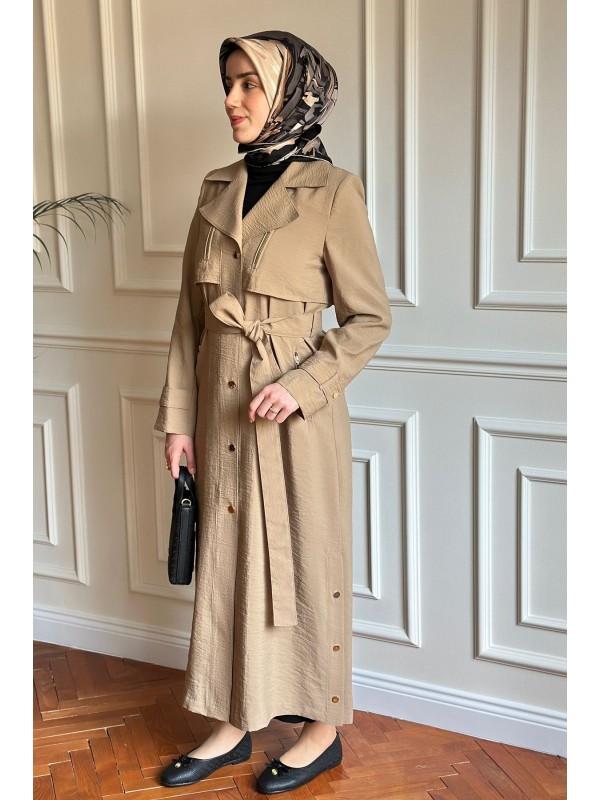 Yazlık Trençkot 867 Bej