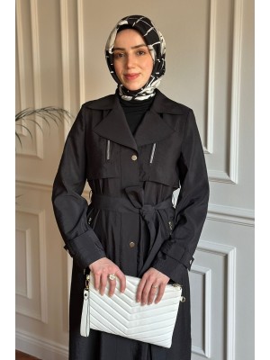 Yazlık Trençkot 867 Siyah
