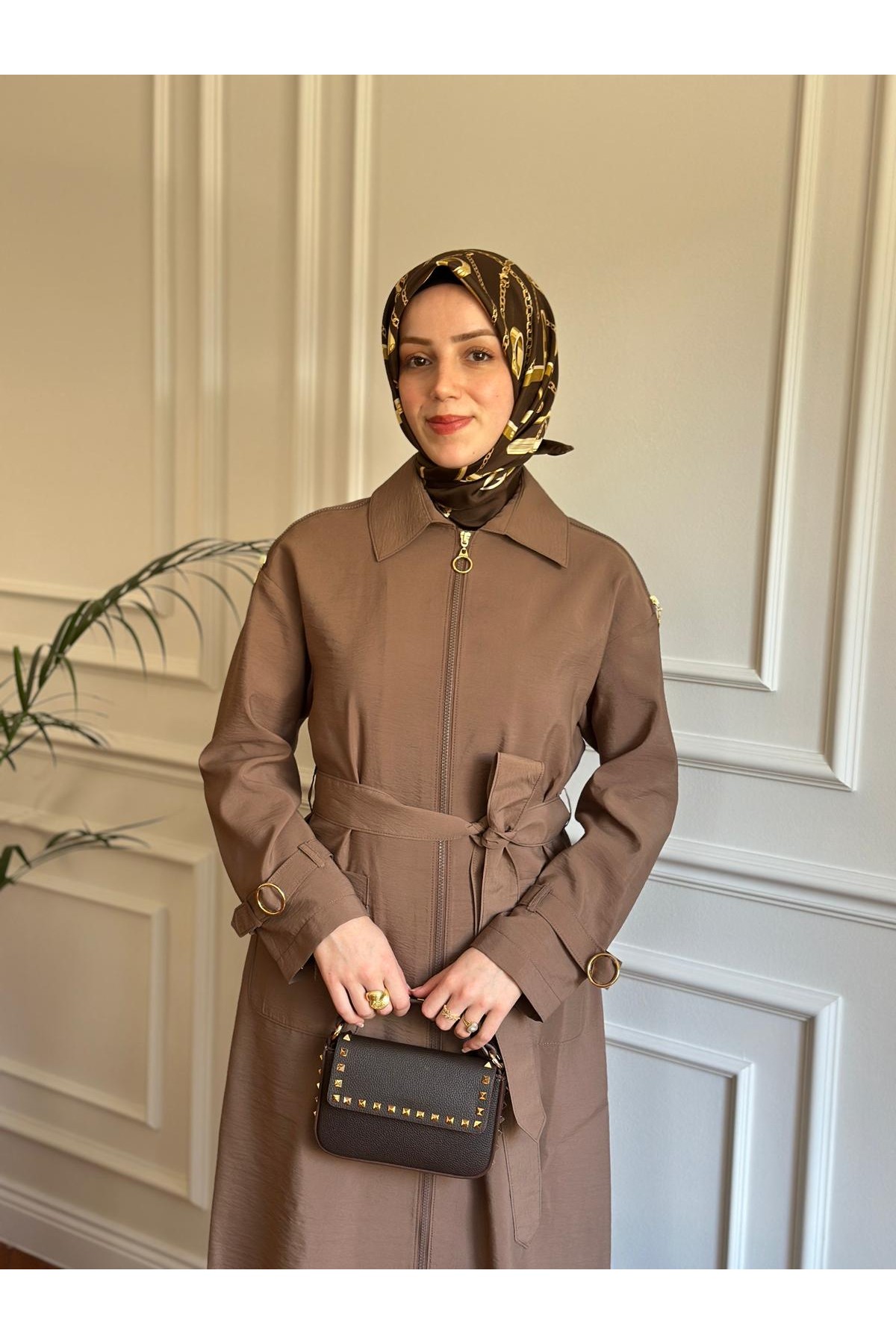 Yazlık Trençkot 869 Kahverengi