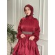 Abiye Elbise Bordo
