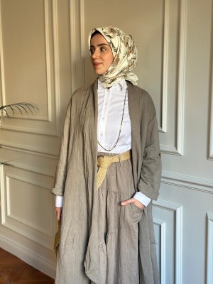 Yumuşak Keten Kap Vizon