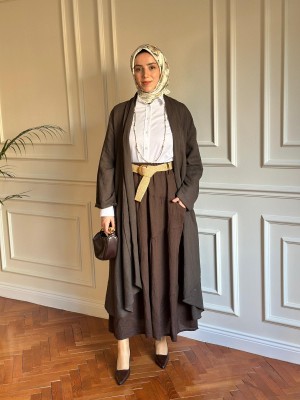 Yumuşak Keten Kap Kahverengi