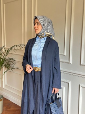 Yumuşak Keten Kap Lacivert