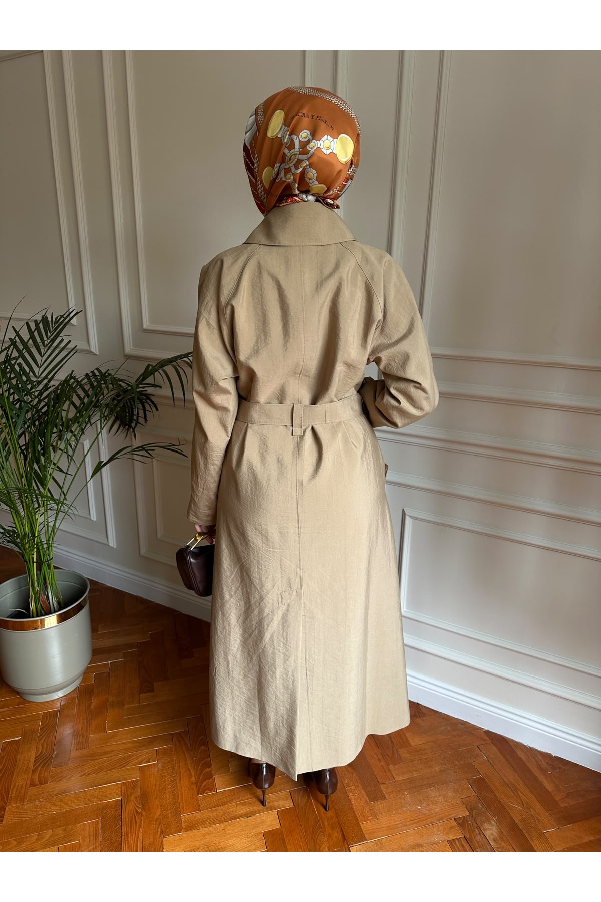 Mevsimlik Trençkot 806 Camel