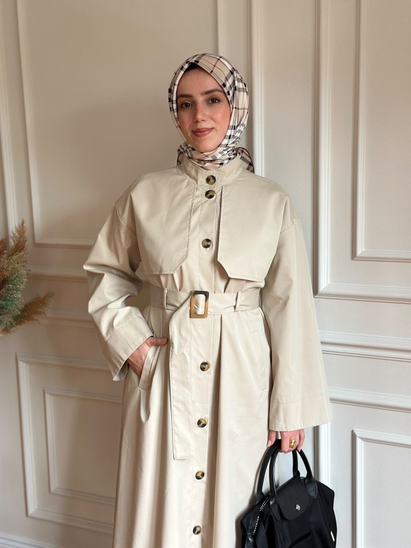 Mevsimlik Trençkot 7700 Taş