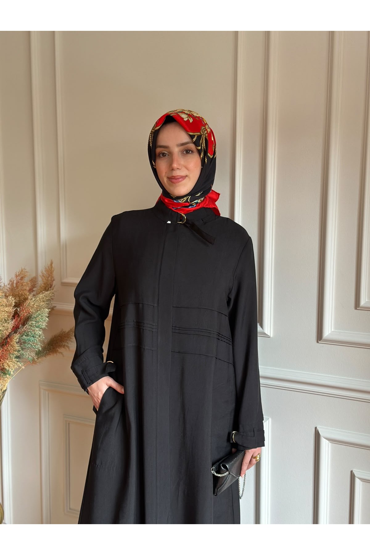 Tam Boy Giy-Çık Ferace Siyah