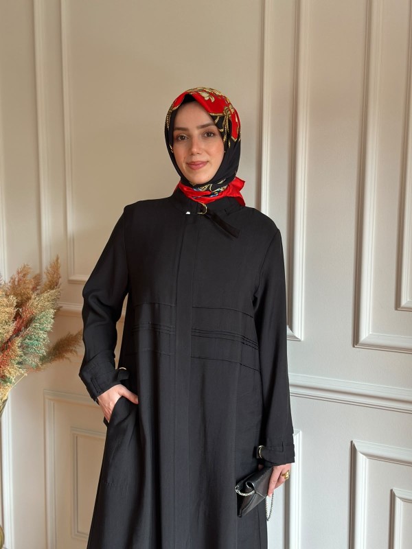 Tam Boy Giy-Çık Ferace Siyah
