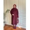 Taş İşlemeli Angora Kaban Bordo