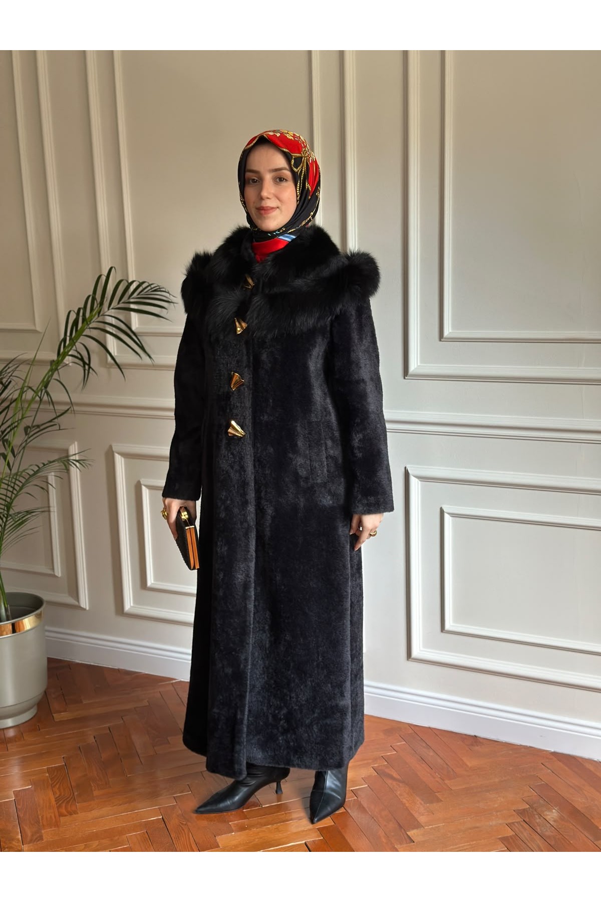 Kürklü Angora Kaban Siyah