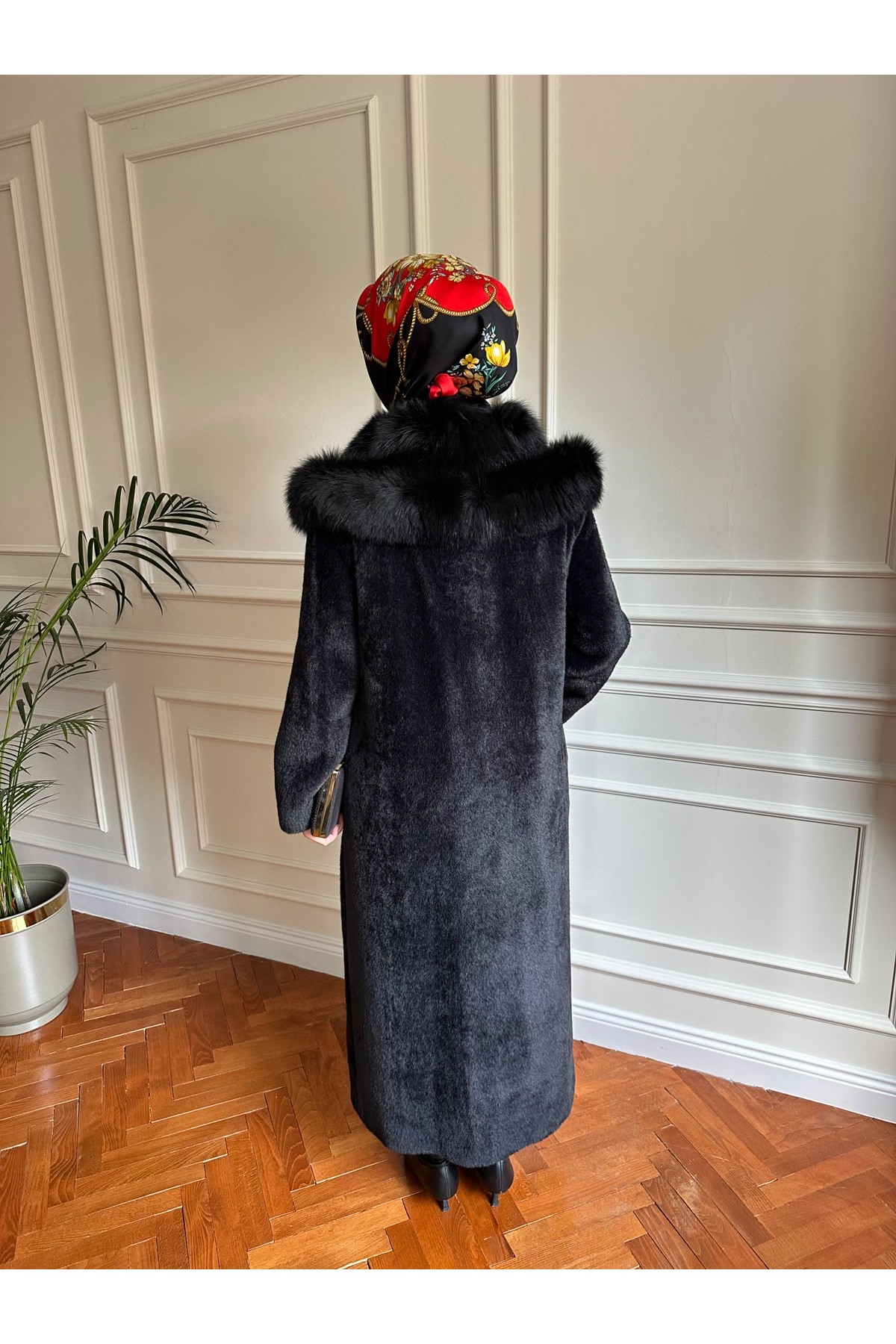 Kürklü Angora Kaban Siyah